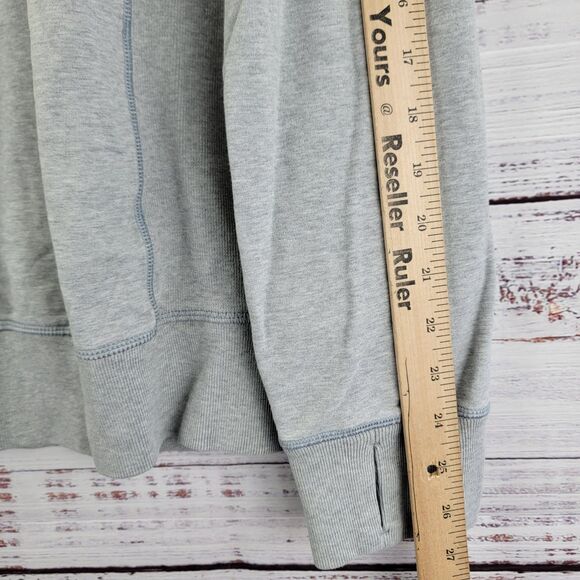 Lululemon Men’s Size L All Town Crew Long Sleeve Heather Gray Crewneck Casual - Picture 3 of 6
